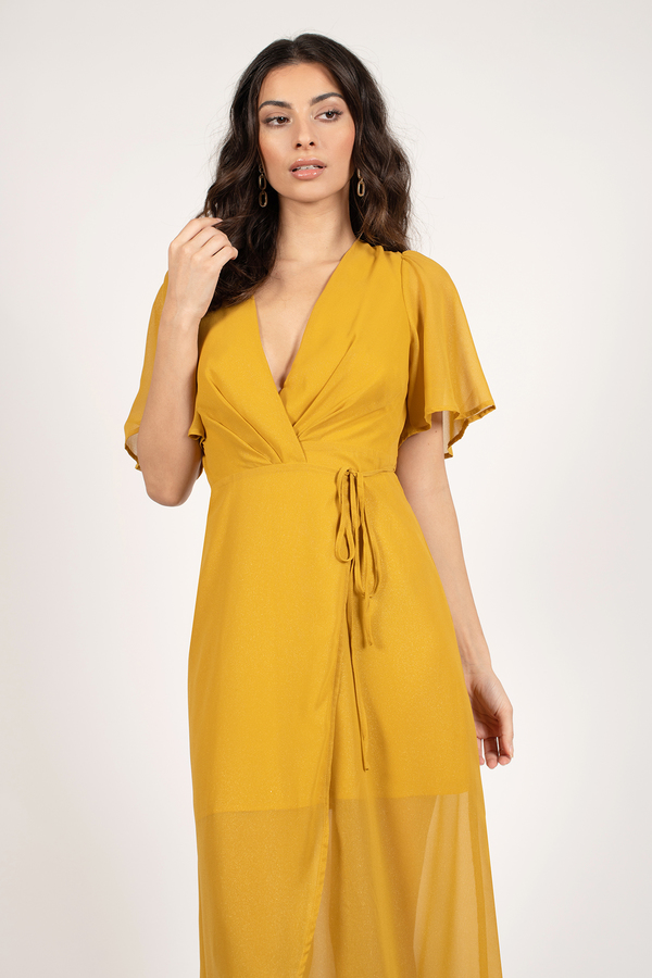 mustard sun dress