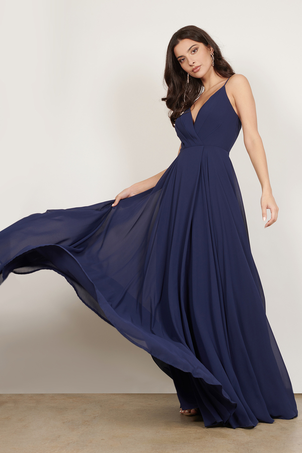 navy maxi occasion dress