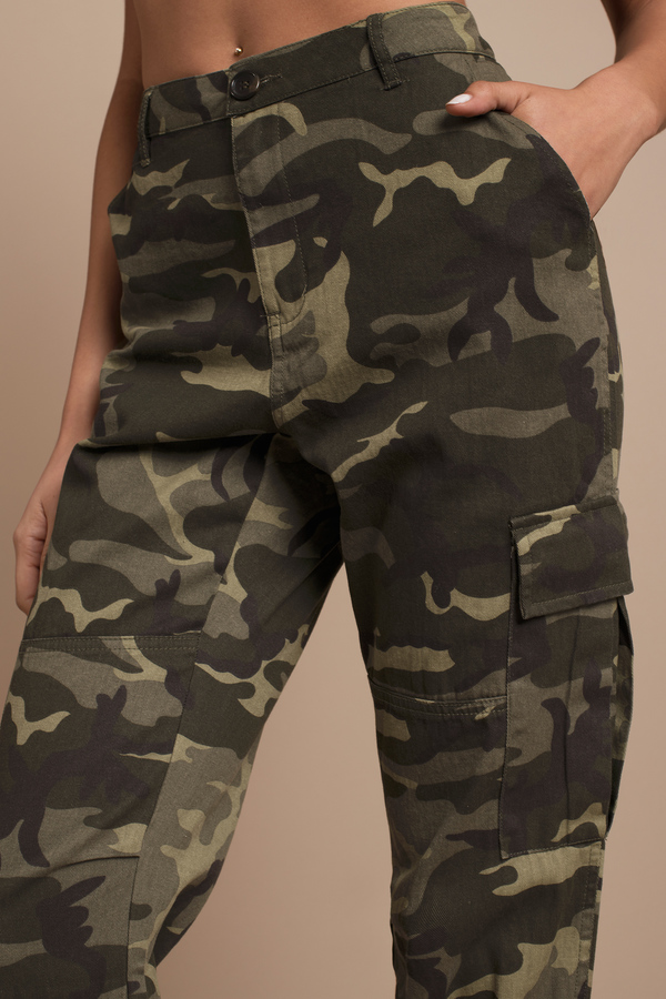 Boot Camp Camo Cargo Pants in Olive - $72 | Tobi US