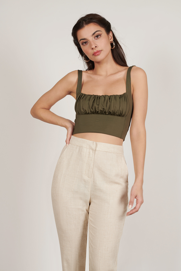 ruched bust top