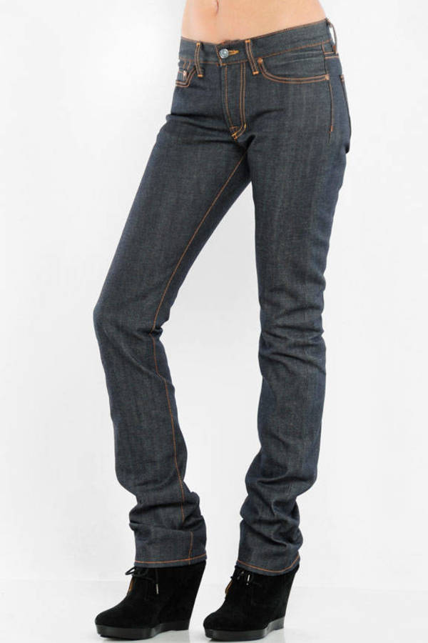 Skinny Long Straight Leg Jeans In Raw - $130 | Tobi US
