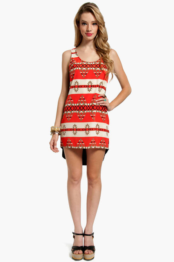 Azteca Dress in Red - $44 | Tobi US