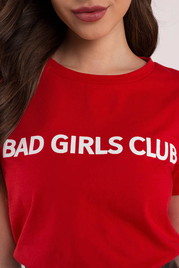girls red t shirt