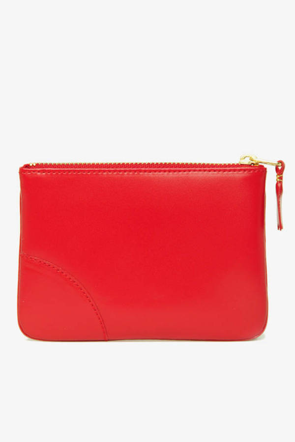 red pouch purse