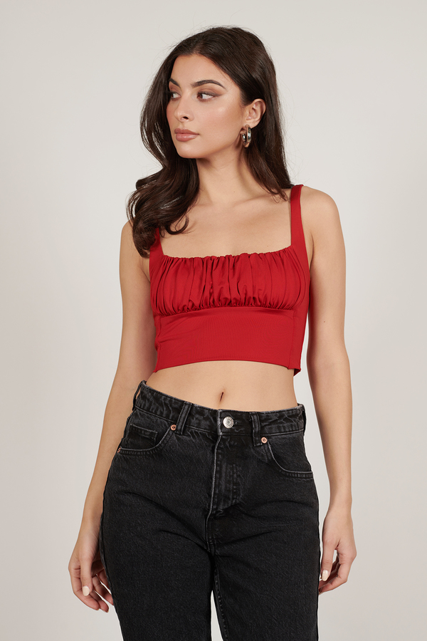 ruched bust top