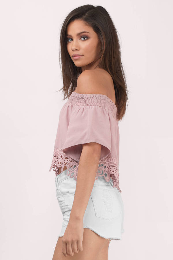 off the shoulder party tops