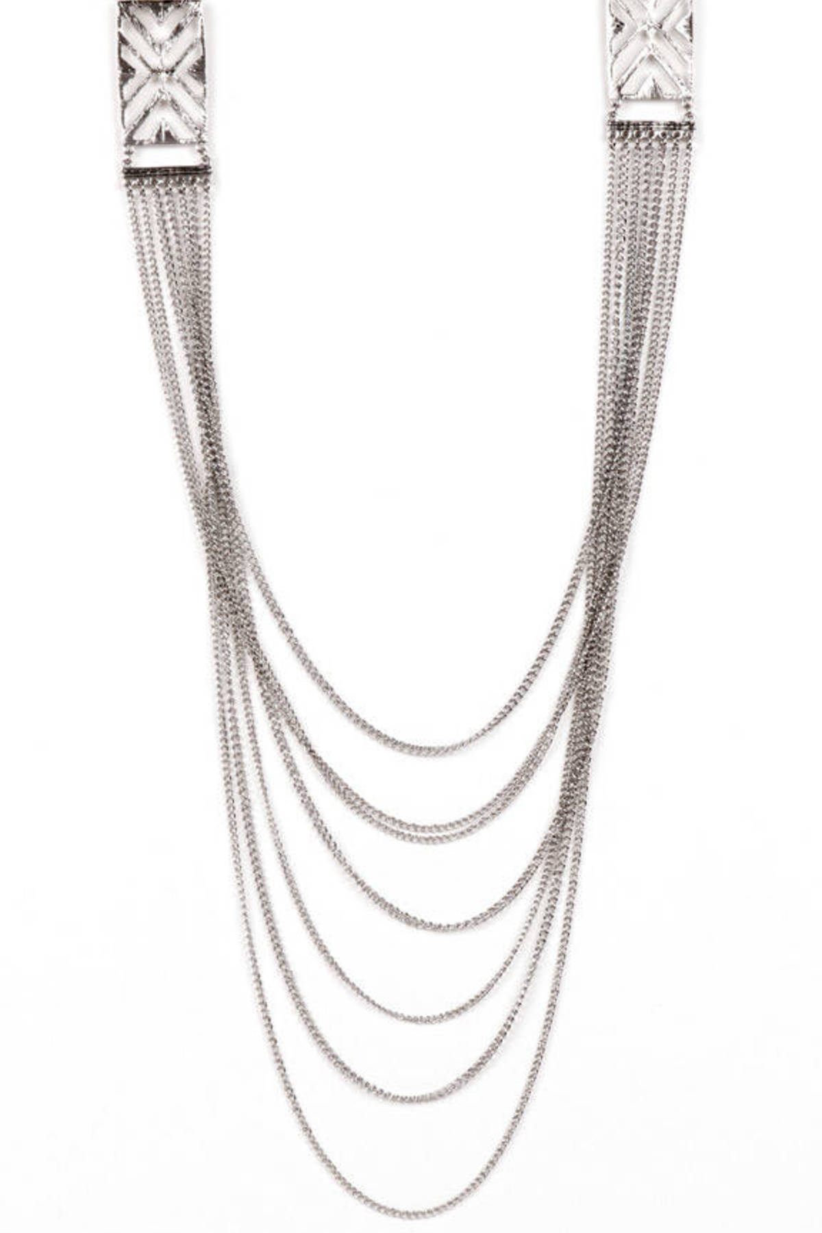 X-Stencil Necklace in Silver - $14 | Tobi US