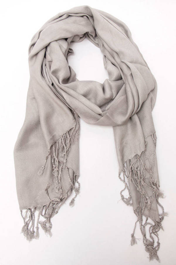 West Coast Chilly Scarf in Stone Grey - $16 | Tobi US