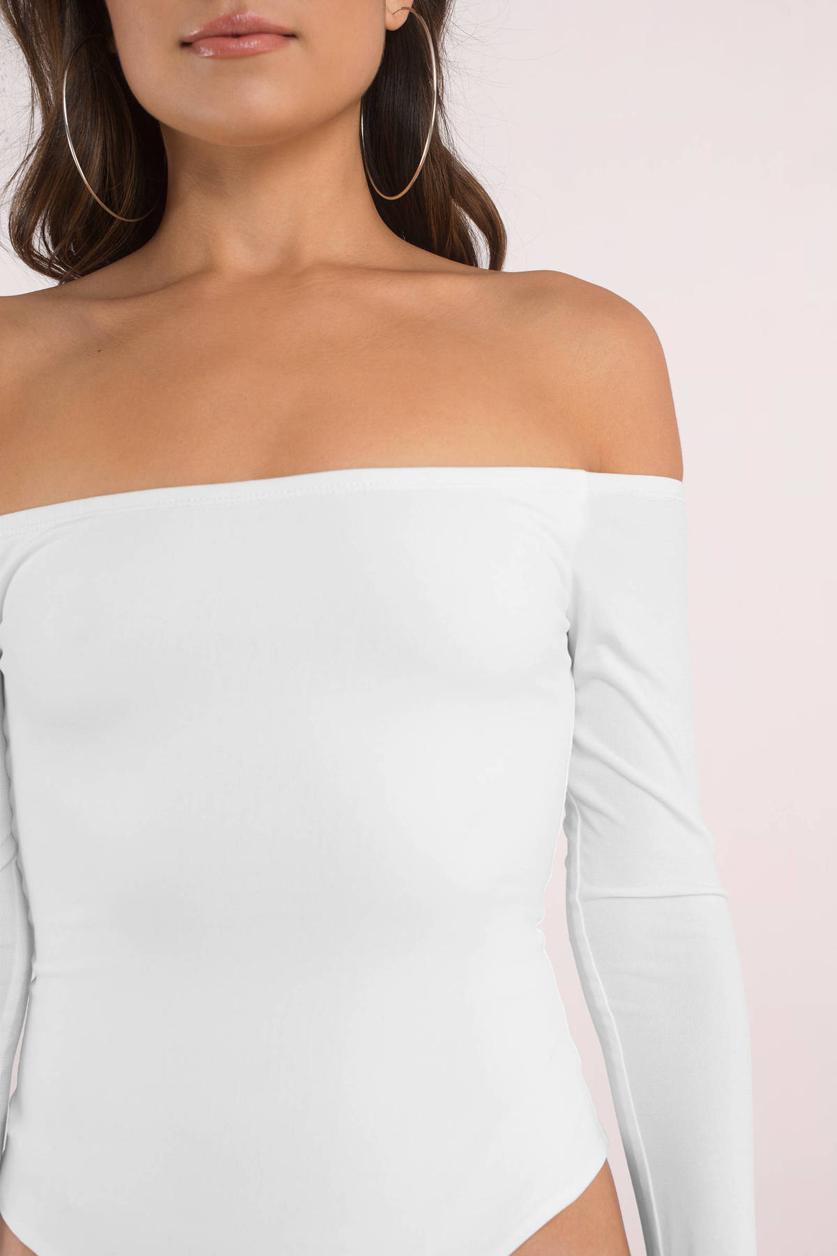 Paris Off Shoulder Bodysuit In White 11 Tobi Us 6791