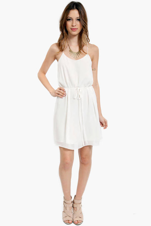 Swing Shift Dress in White - $52 | Tobi US