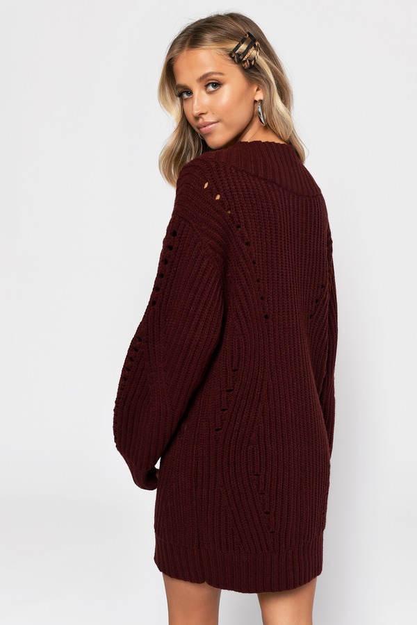chunky knit sweater dress