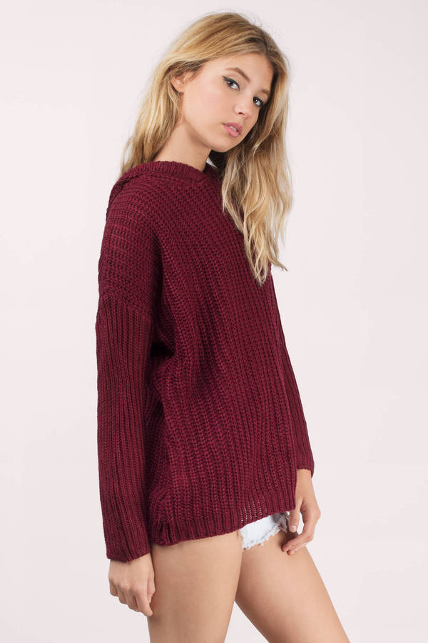 Black Sweater - Oversized Sweater - Black Long Sweater - $11 | Tobi US
