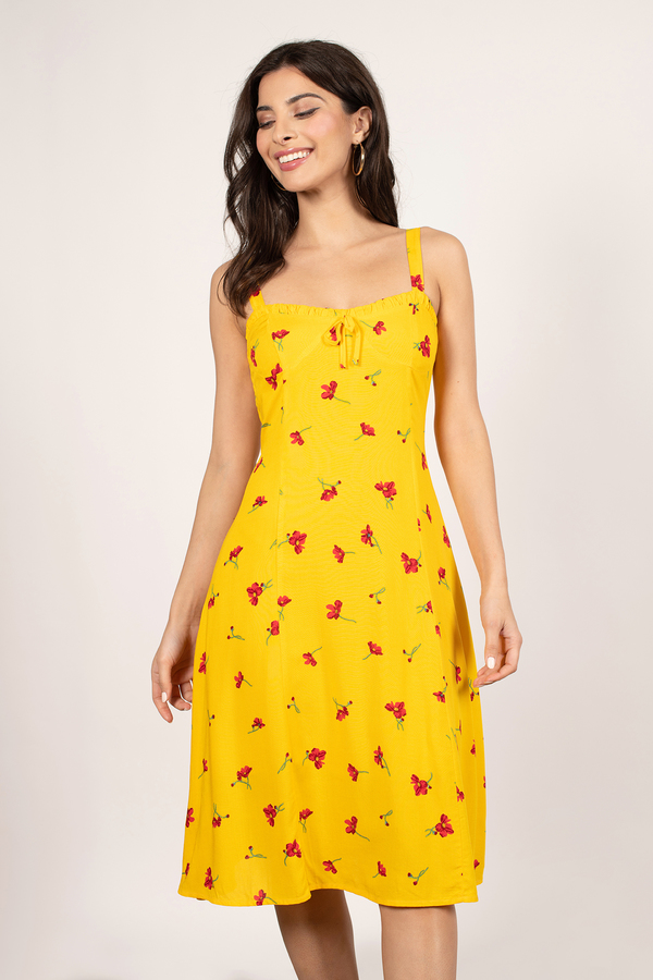 Yellow Lace Dress | Tobi 