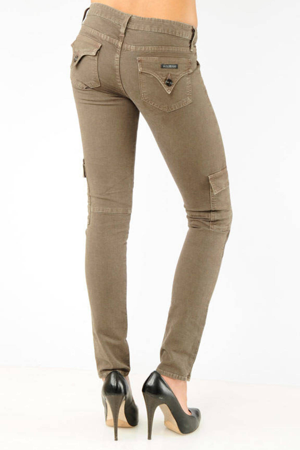 tan skinny cargo pants