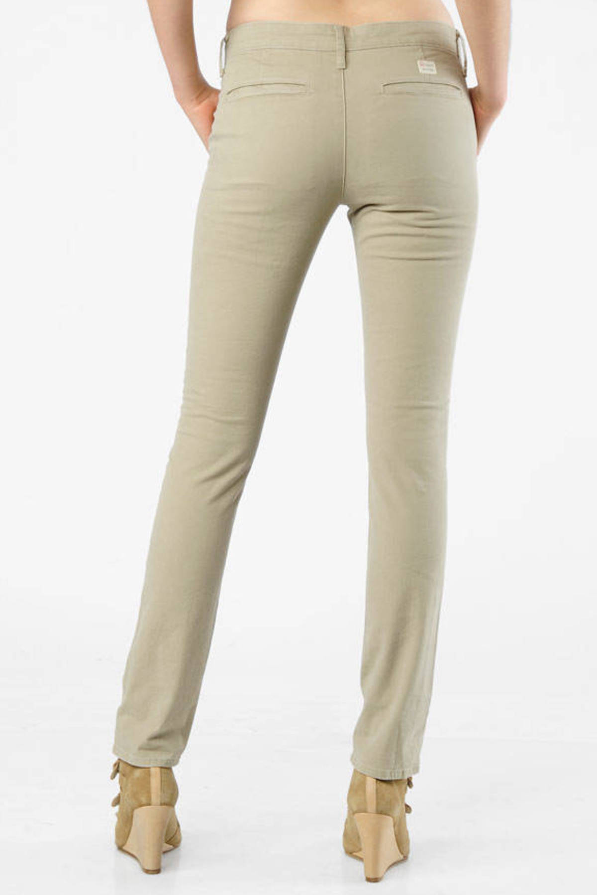 slim khaki pants