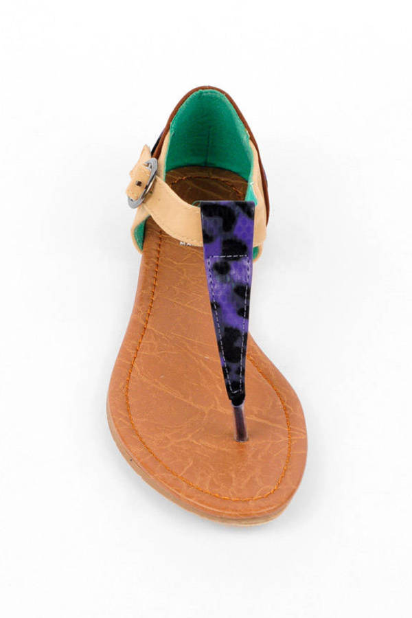 Marie Multicolor Sandals in Beige Multi - $20 | Tobi US
