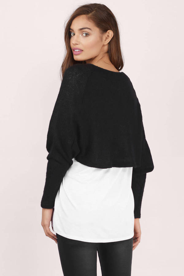 Express shipping white cropped wrap sweaters for sale