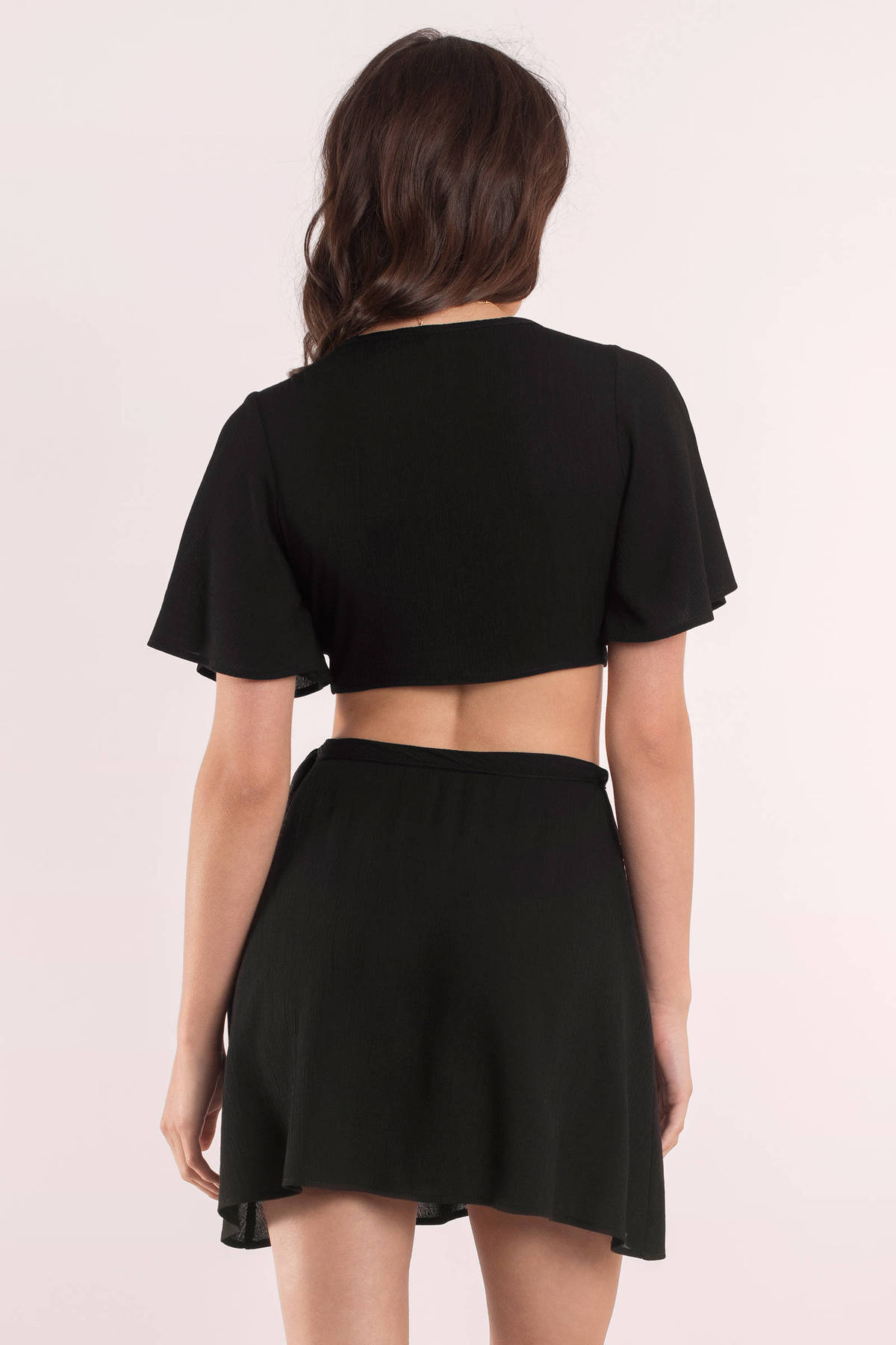 Cute Black Crop Top Front Tie Top Black Top Black Crop Top 16 Tobi Us