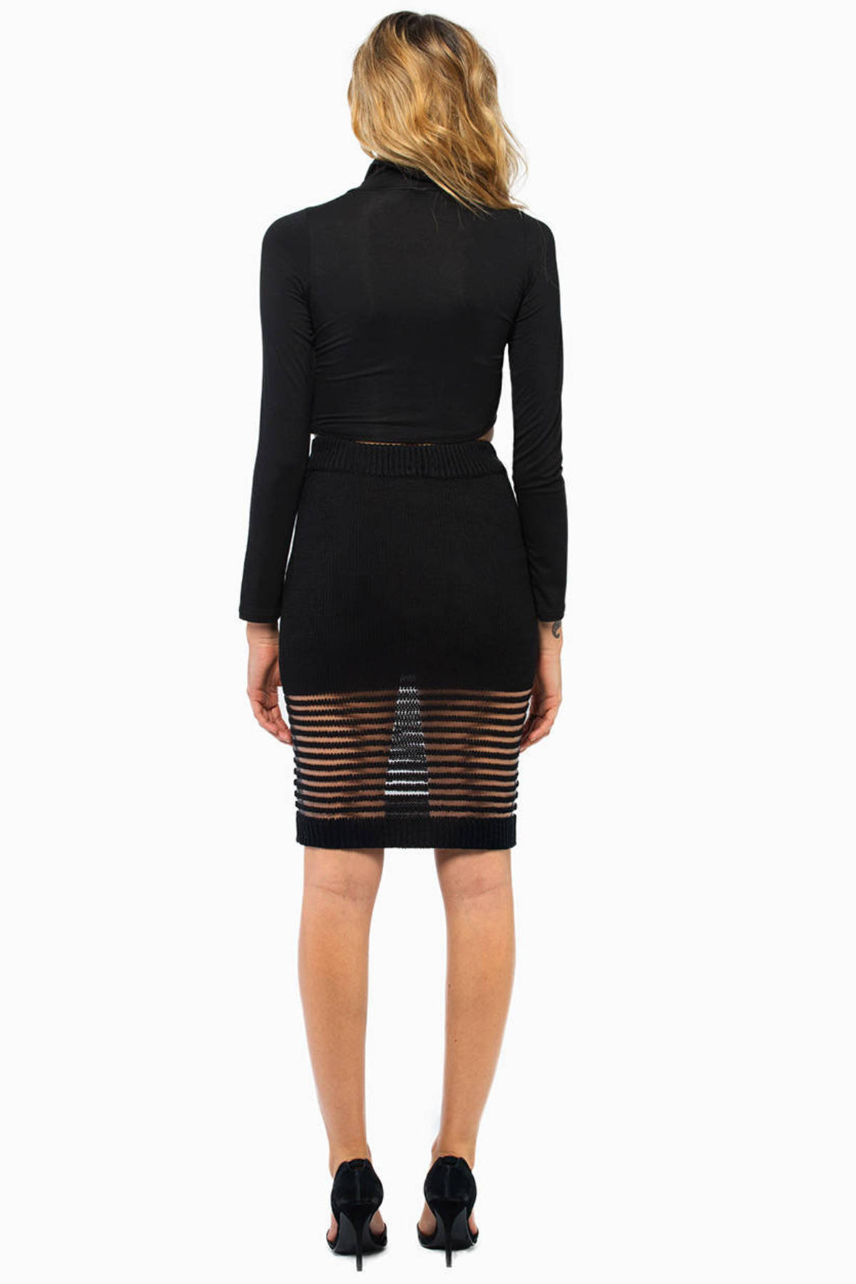 Electric Knit Skirt in Black - $22 | Tobi US