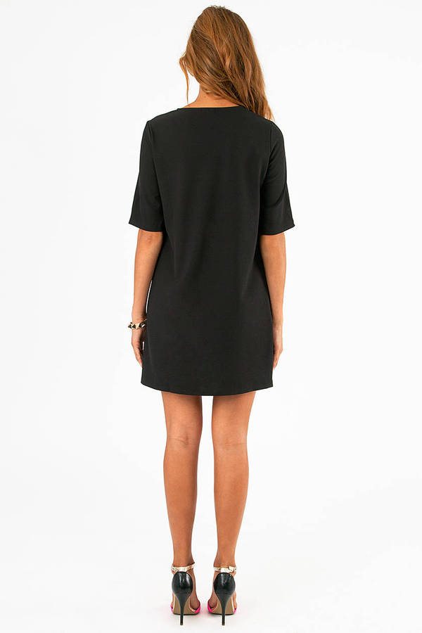 Geo Metric Dress in Black - $56 | Tobi US