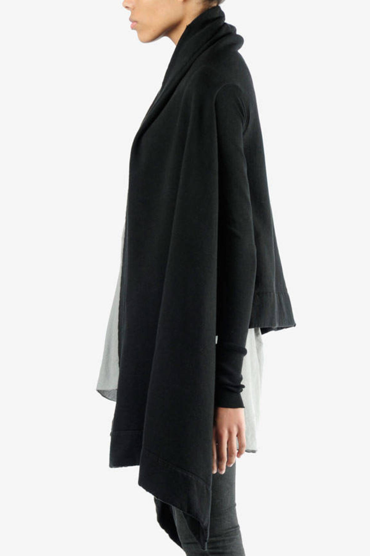 Long Sleeve Wrap in Black - $363 | Tobi US