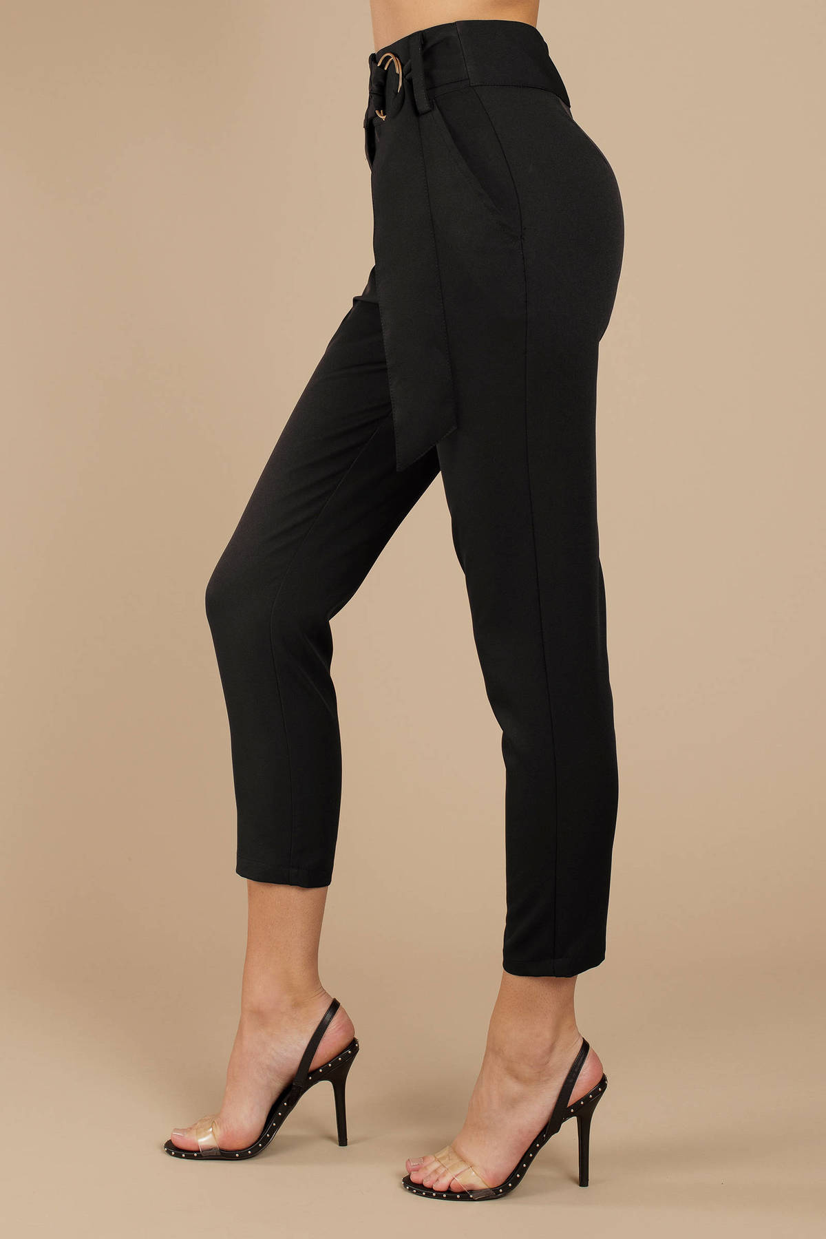 Neilene High Waisted Pants in Black - $28 | Tobi US