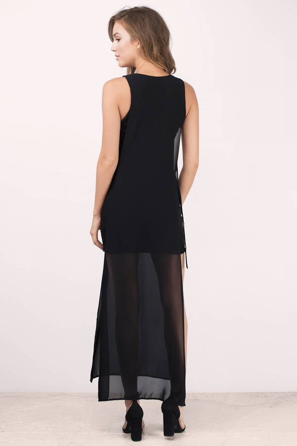 Trendy Black Maxi Dress - Sleeveless Dress - Maxi Dress - $16 | Tobi US
