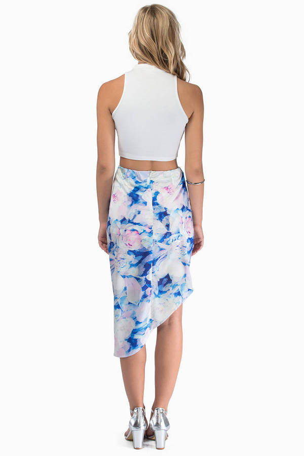 Gust Of Wind Skirt in Blue Multi - $66 | Tobi US
