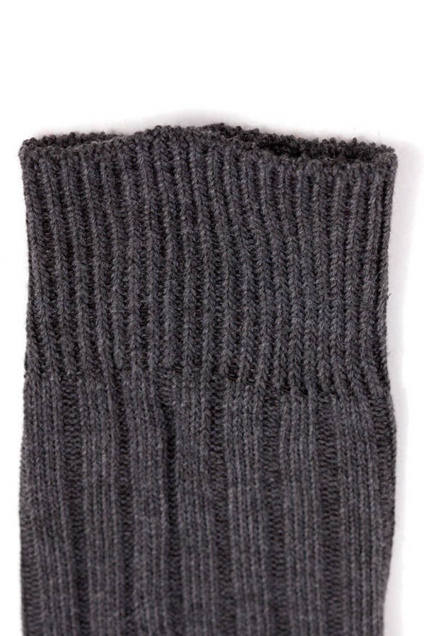 Overcast Thigh High Socks in Charcoal - $16 | Tobi US