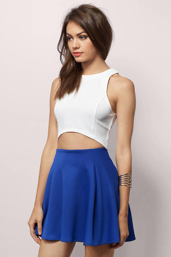 Drifting Away Together Skirt in Cobalt - $46 | Tobi US