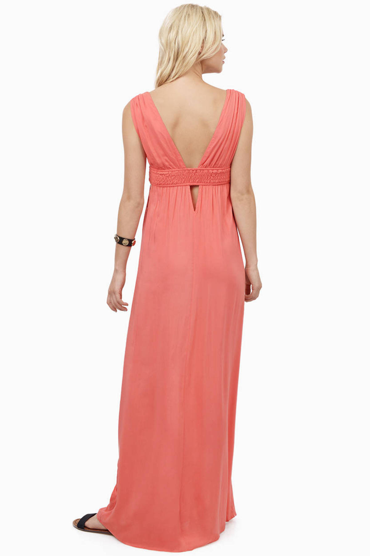 Mykonos Maxi Dress In Coral 9 Tobi Us 1809