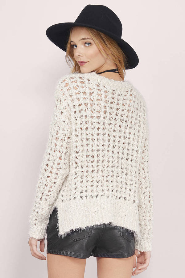 By The Fire Open Knit Sweater - $30 | Tobi US