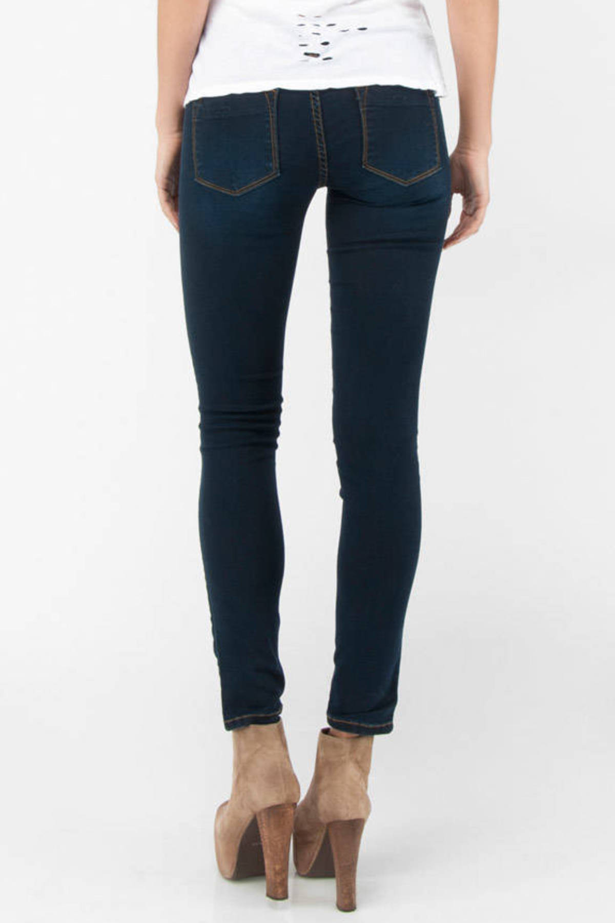 Dark Denim Jeggings in Dark Indigo - $42 | Tobi US