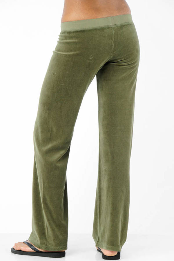 Brown Original Leg Velour Pants - NZ$ 151 | Tobi NZ