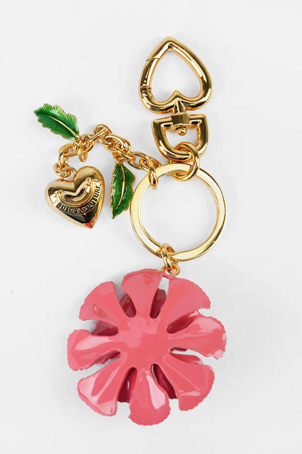 Flower Keychain in Gold - $48 | Tobi US