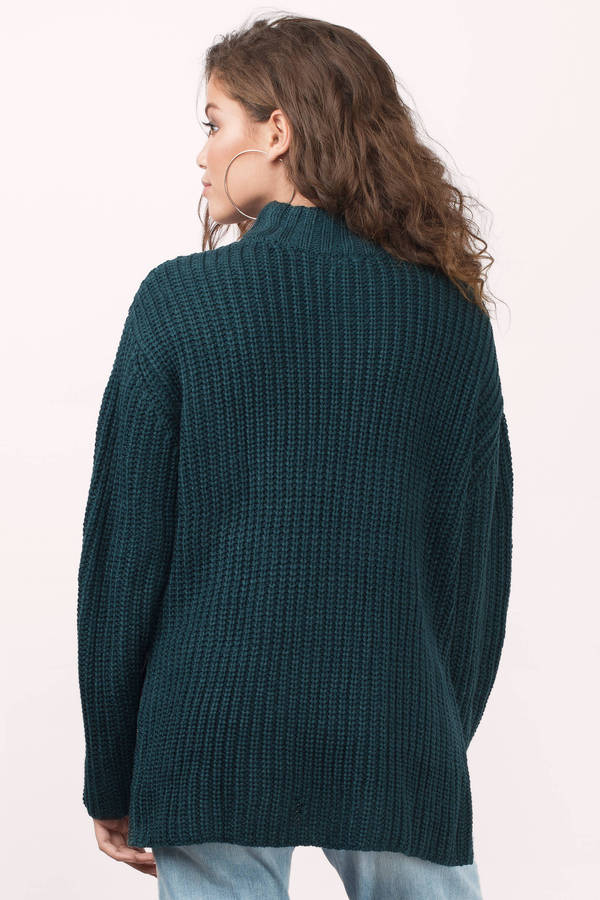 Cute Wine Sweater - Dark Teal Sweater - Wine Sweater - $14 | Tobi US