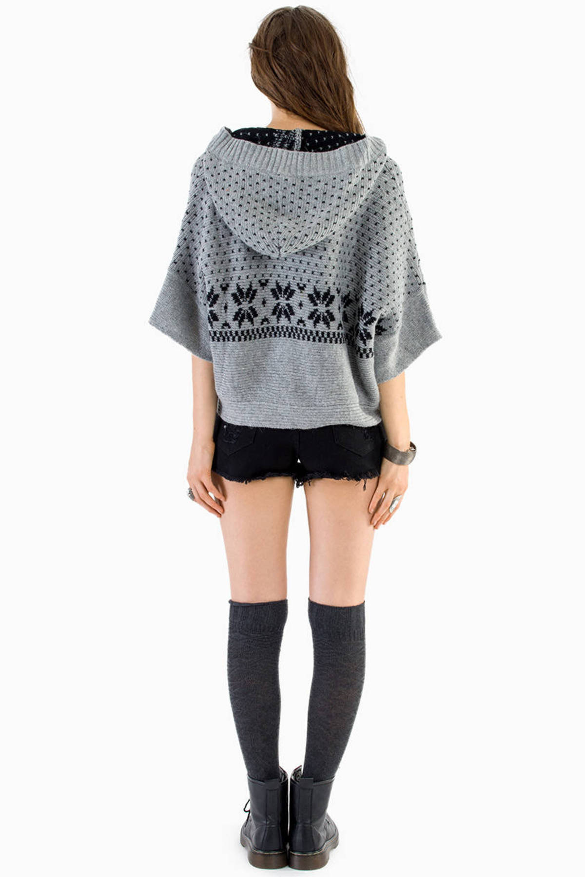 let it snow sweater gray sequins