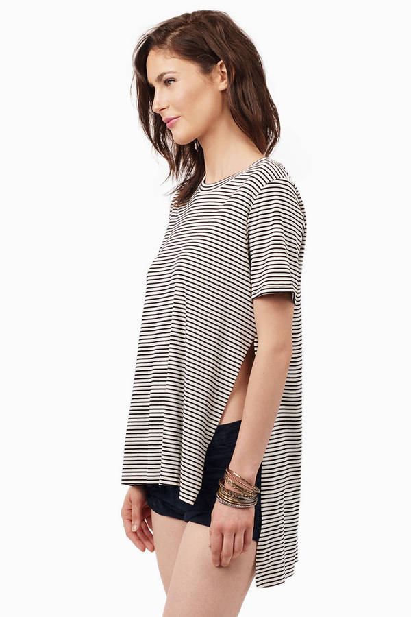 Fine Line Split Top - $46 | Tobi US