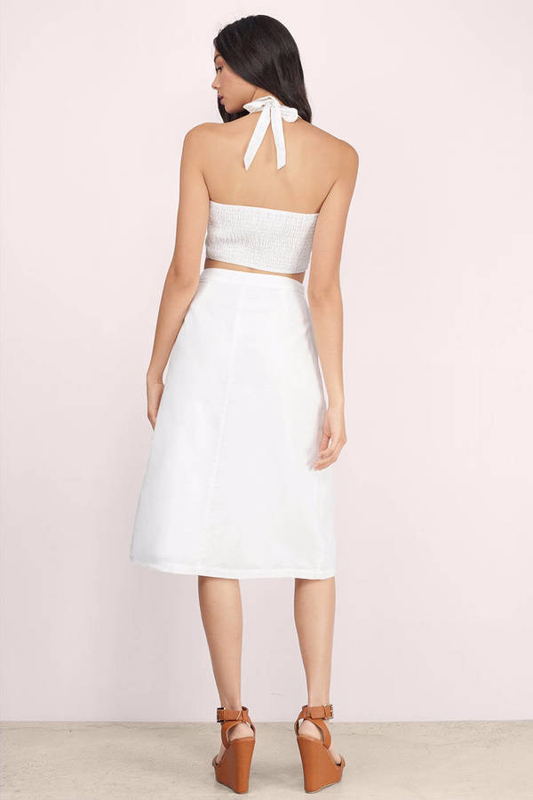 Trendy Ivory Skirt - White Skirt - High Waisted Skirt - $17.00