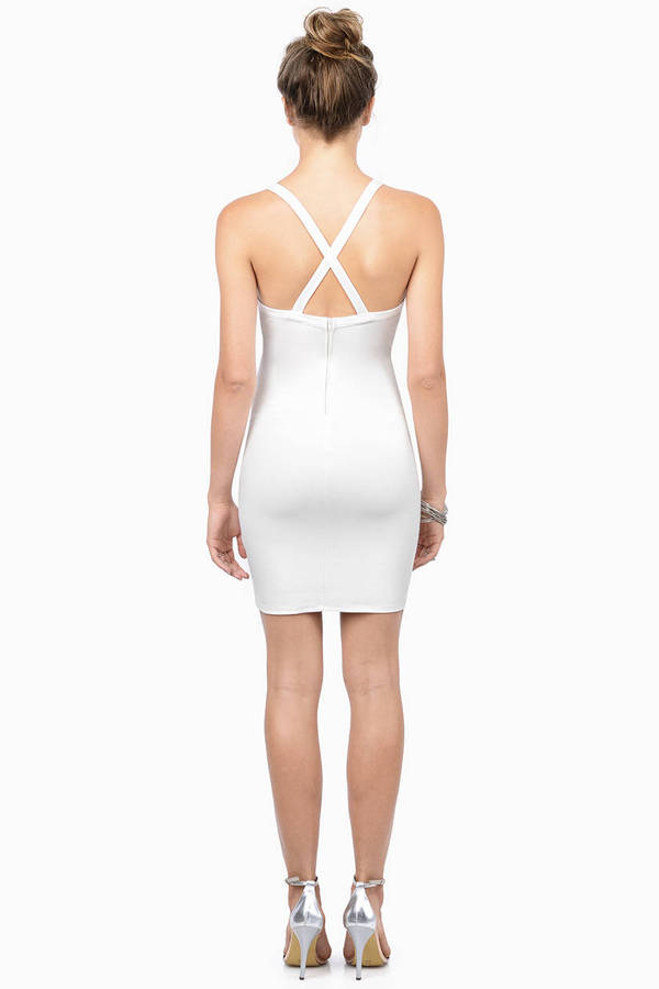 Ivory Bodycon Dress - White Dress - Lace Dress - Ivory Bodycon - $19 ...