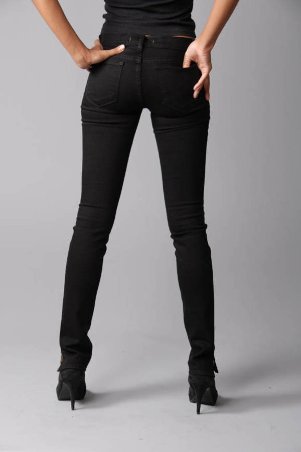 split skinny jeans