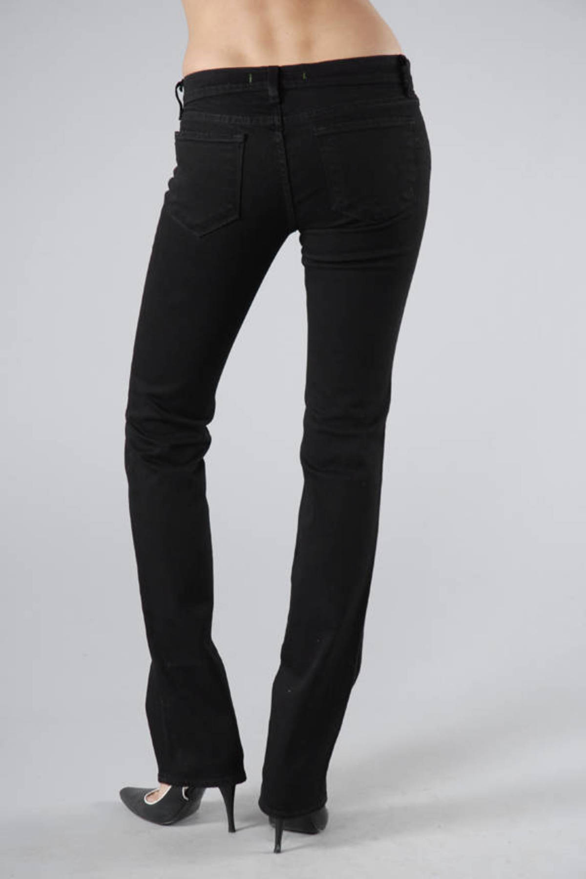 Jett Black 14 Lowrise Cigarette Jeans - 944 in Jett Black - $94 | Tobi US