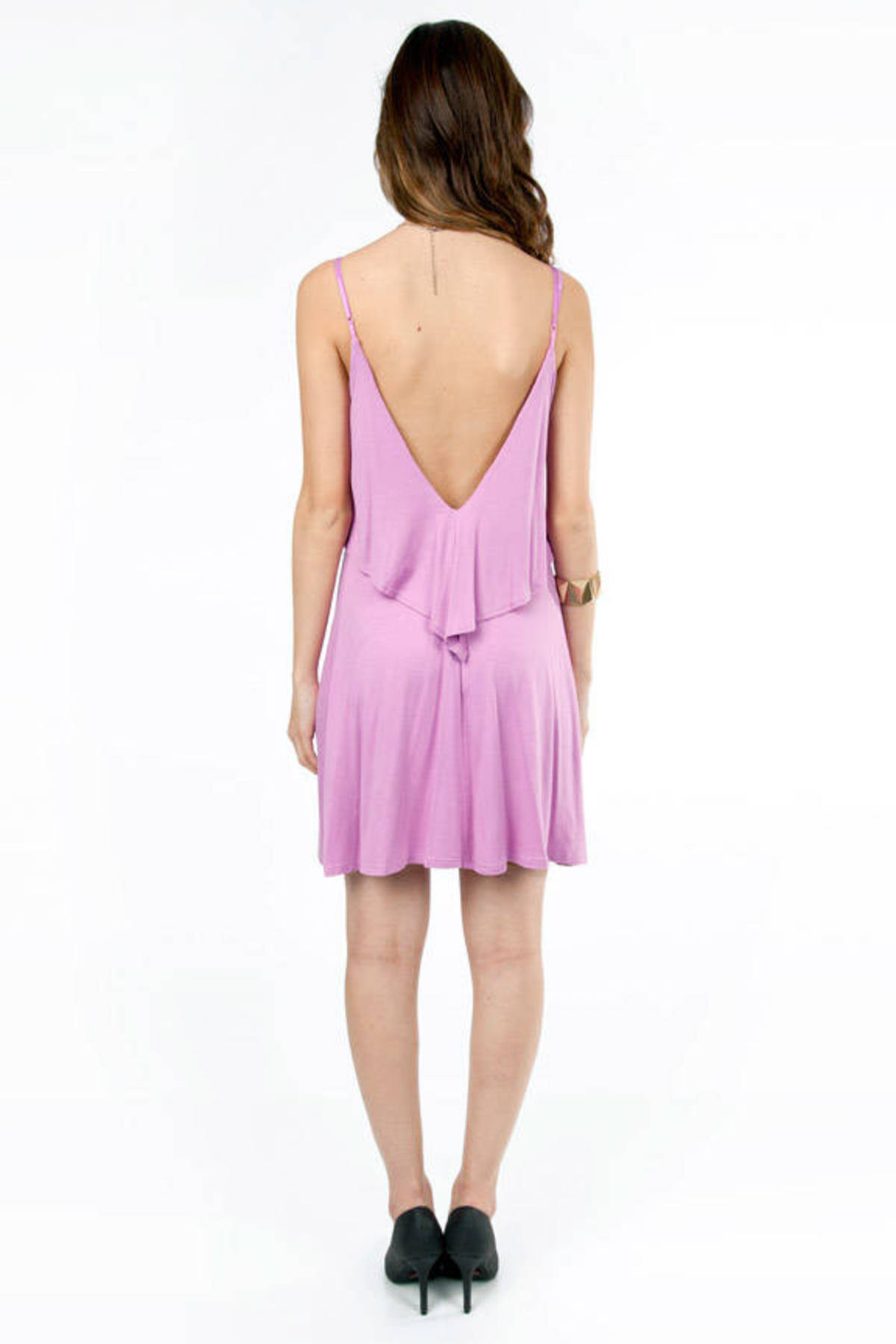 Pippa Tiered Dress in Lilac - $44 | Tobi US