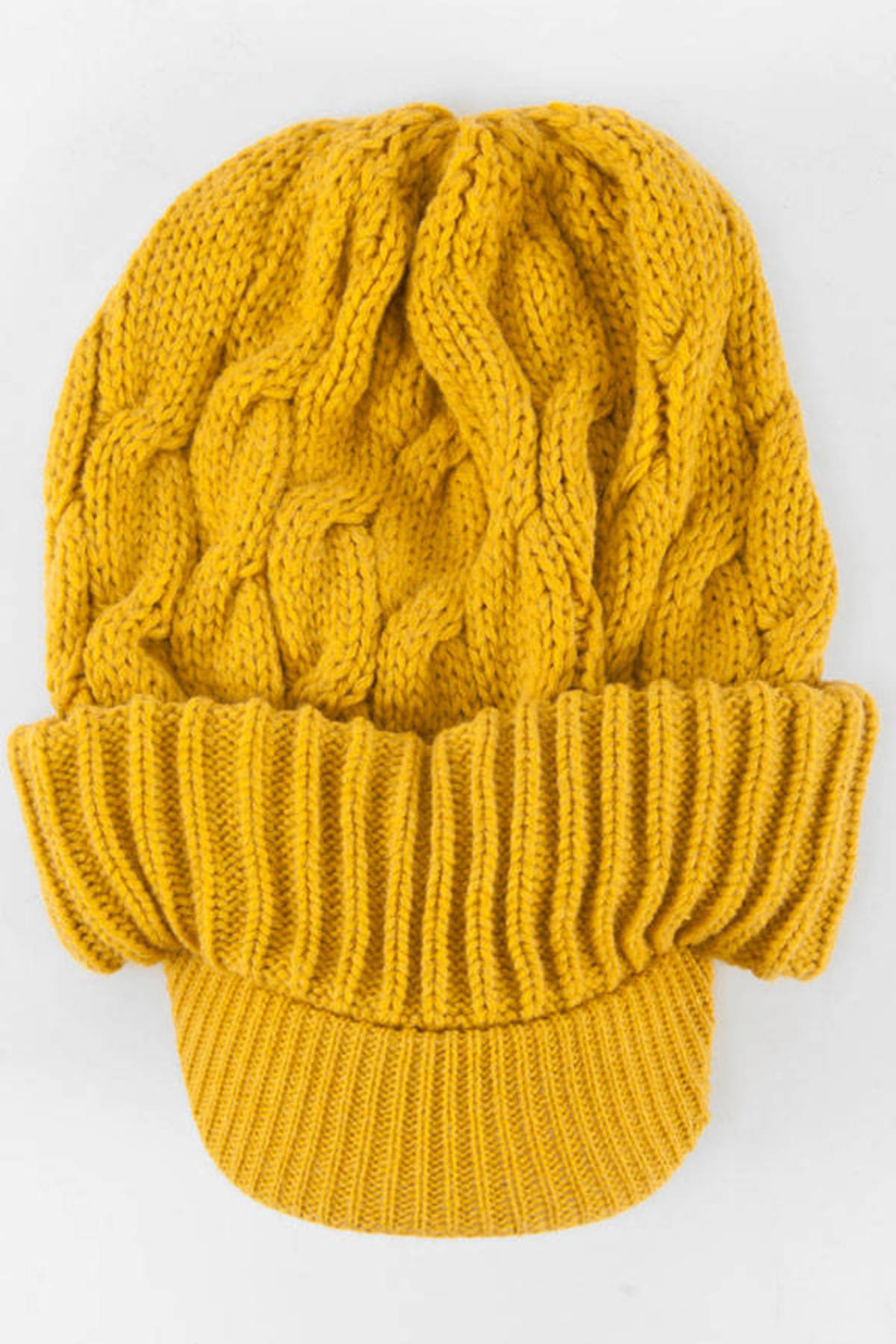 Knit Beanie Cap in Mustard - $7 | Tobi US