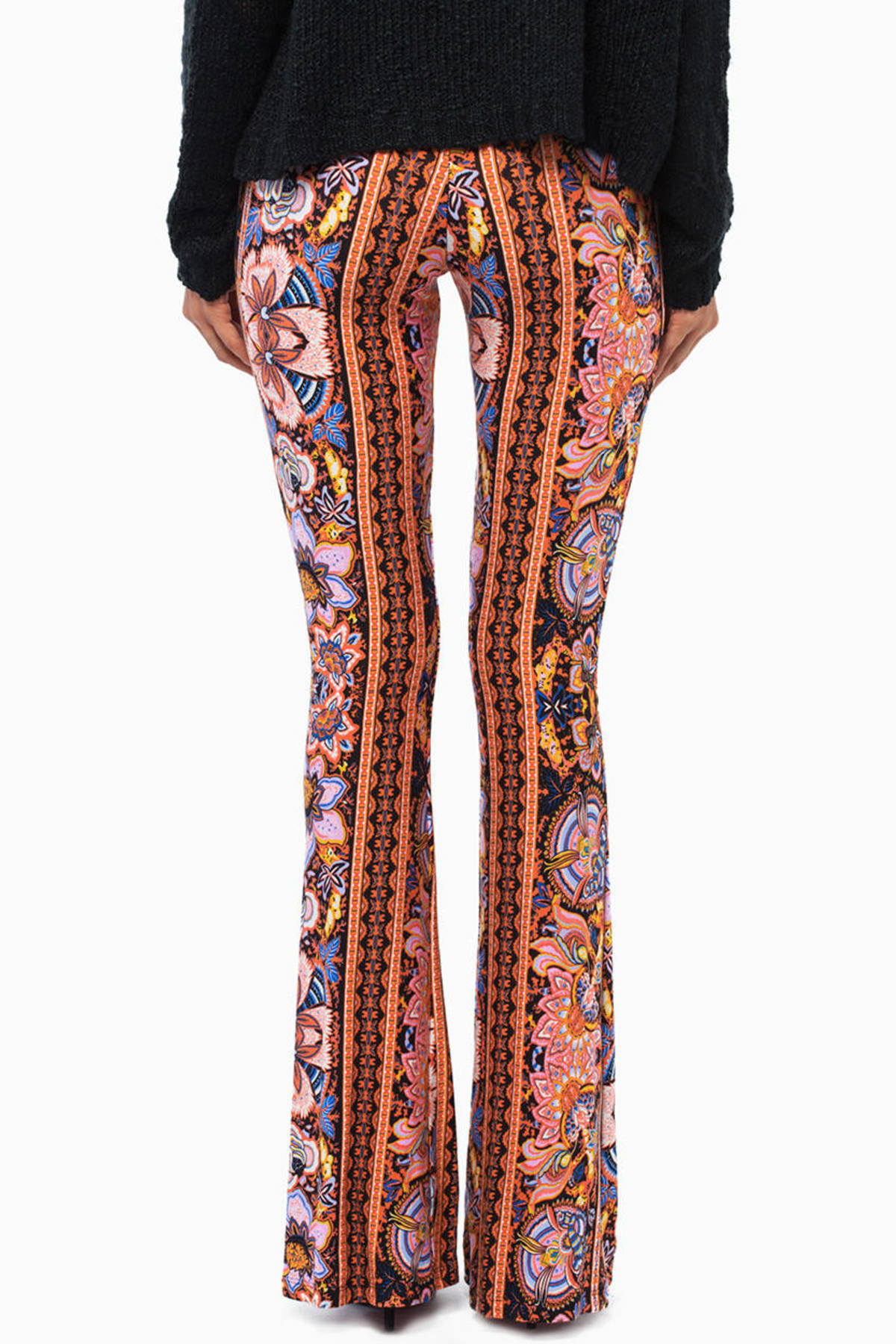 orange pants womens