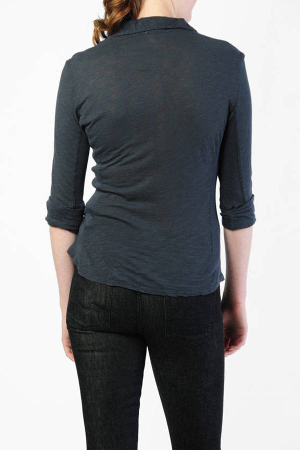 black panel shirt