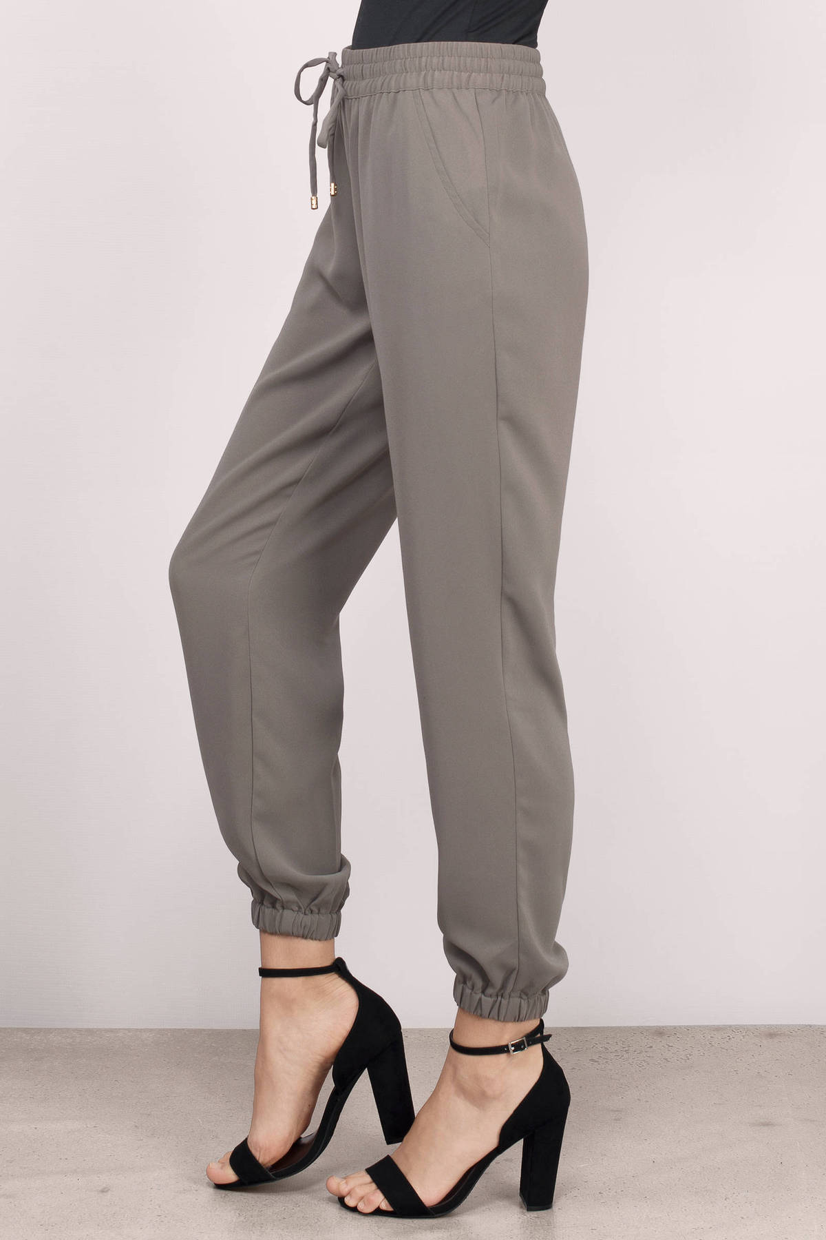 taupe joggers womens