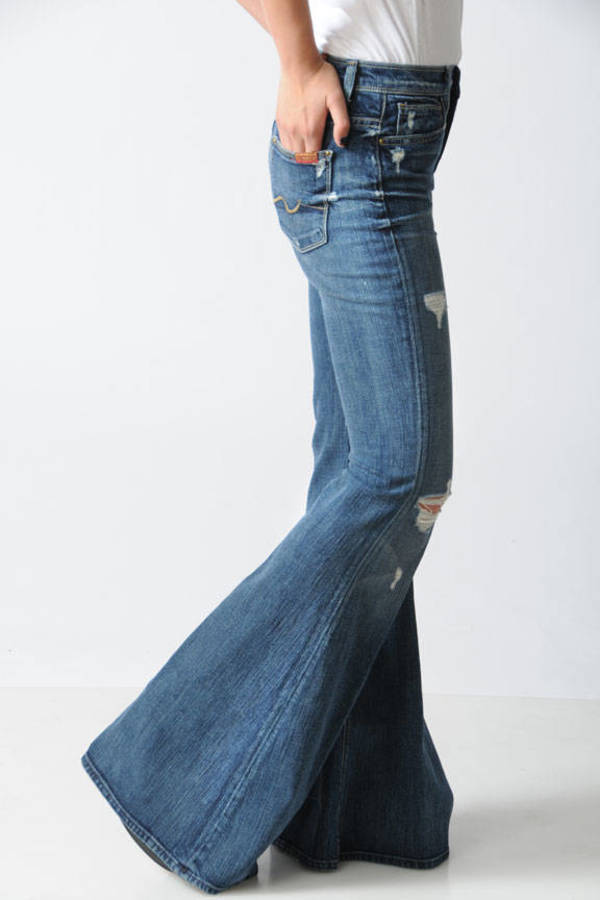 oversized bell bottom jeans