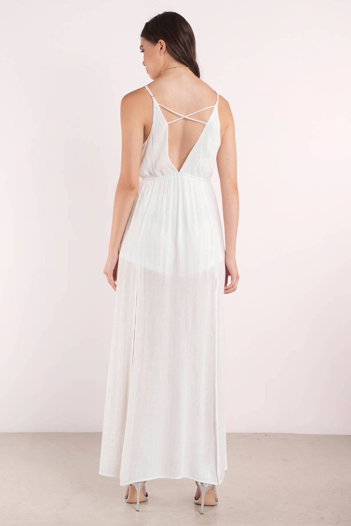 California Sunset Maxi Dress in White - $68 | Tobi US