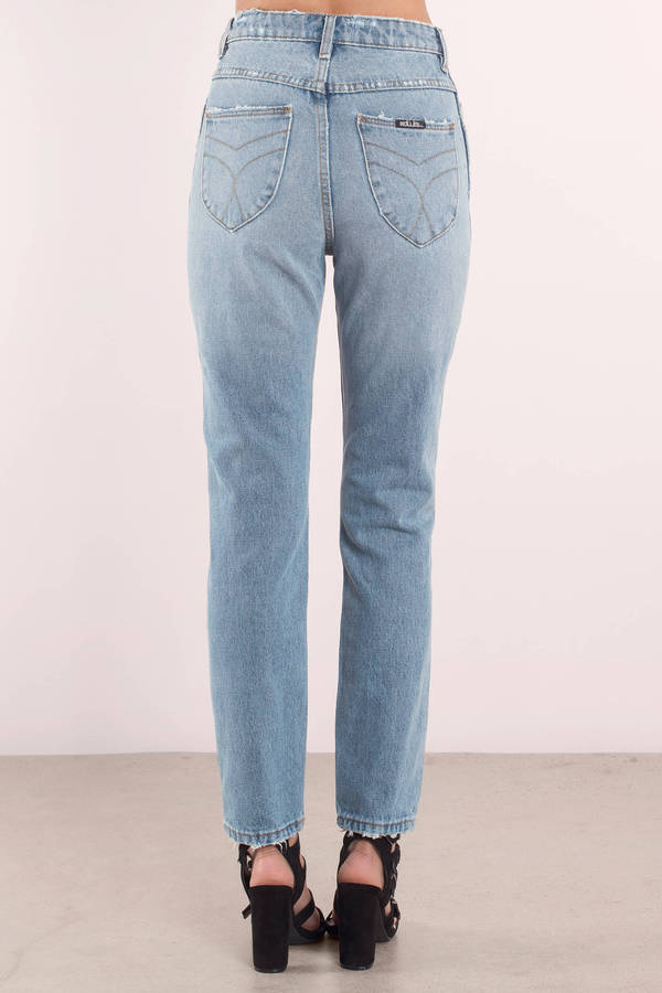 90's Blue Denim - High Waisted Denim - Blue Denim - 90's Blue Jeans - $45 | Tobi US